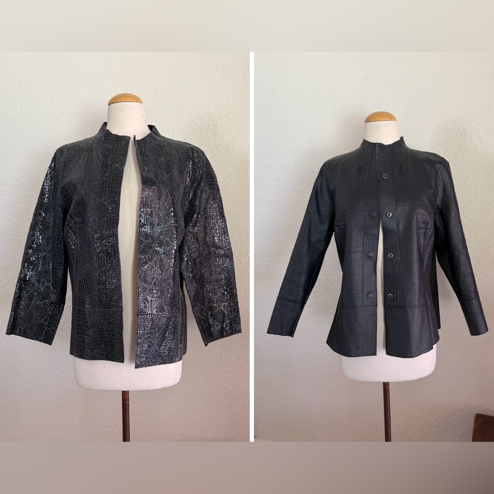 Chico's Reversible Leather Jacket
